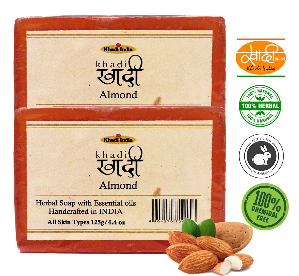 Almond Soap Pack of  Front