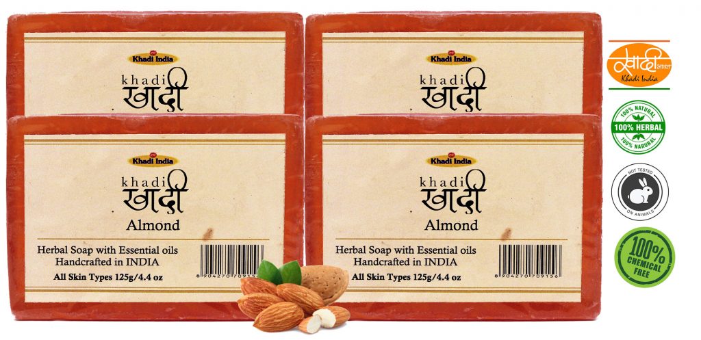 Almond Soap Pack of  Front