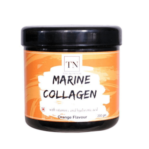Tosc Nutrition Marine Collagen 200G With Vitamin C And Hyaluronic Acid For Anti-Aging Beauty, Skin Repair, And Regeneration